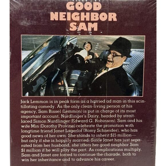 Jack Lemmon - Good Neighbor Sam 1964 Movie VHS 1988 Good Times Video Comedy New - Picture 5 of 10
